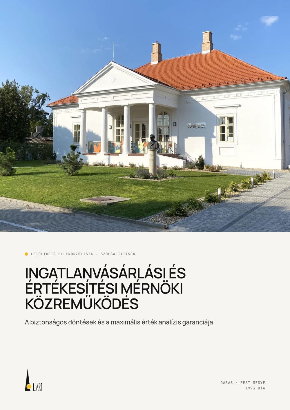 Ingatlanvásárlási és -értékesítési ellenőrzőlista – letölthető ellenőrzőlista, borító